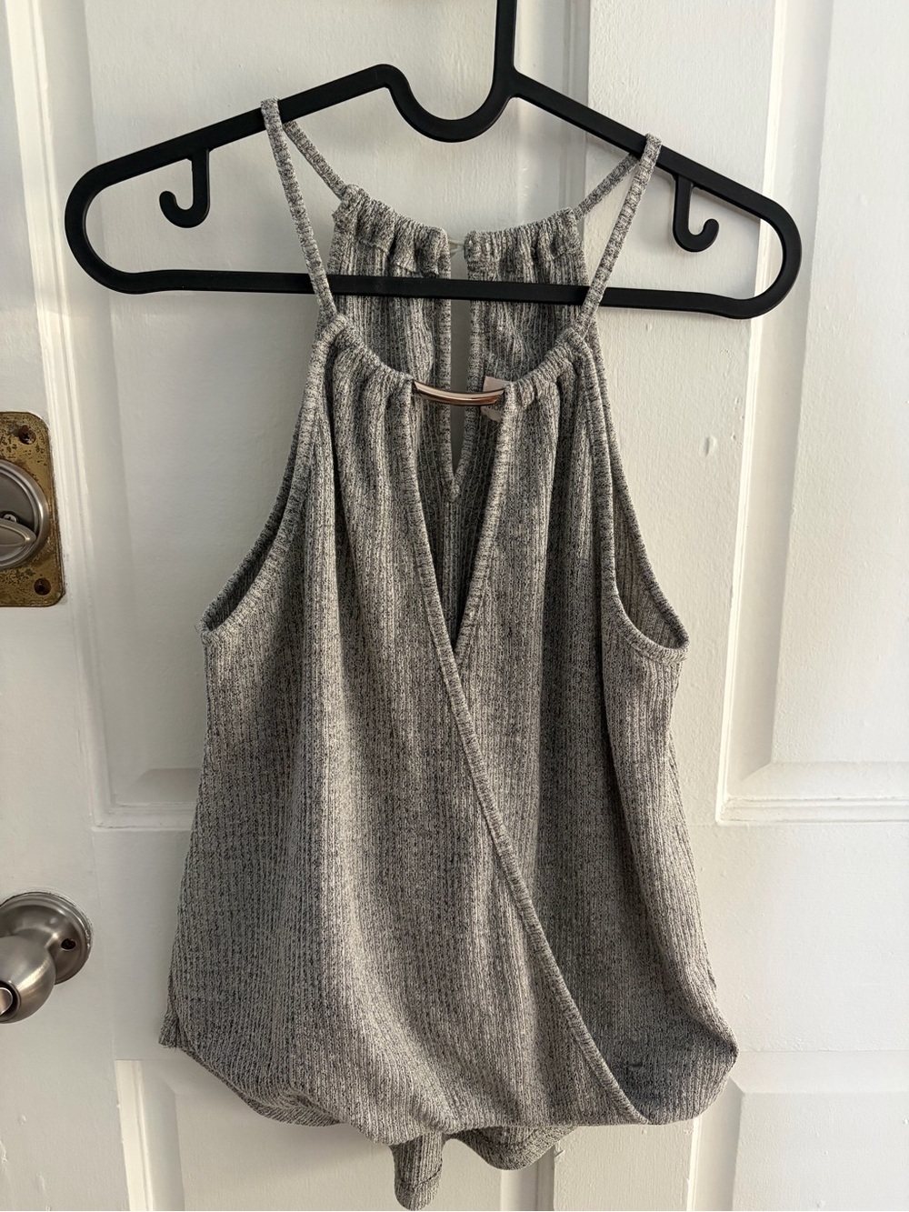 NWOT Grey Stretchy Tank Top AUS size 8, US size 4/small